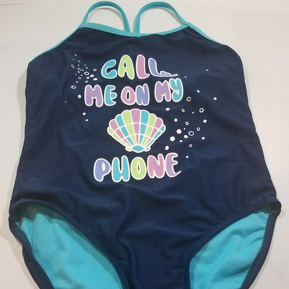 GIRL'S ONE PIECE SWIMSUIT SIZE L (10-12) - Picture 1 of 7